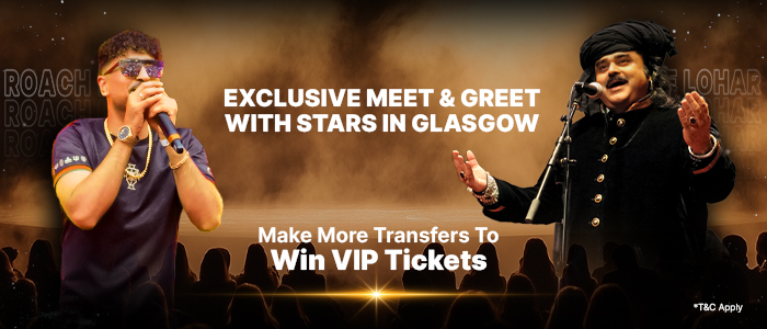 win a chance to meet king of jugni Arif Lohar and Roach Killa via sending money through Remit Choice 