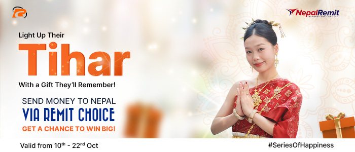 send money to Nepal via Remit Choice and payout partner Nepal Remit and make your Tihar special 
